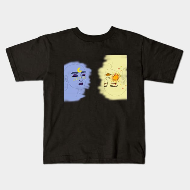 Opposites Attract? Kids T-Shirt by RoyalJellyfish